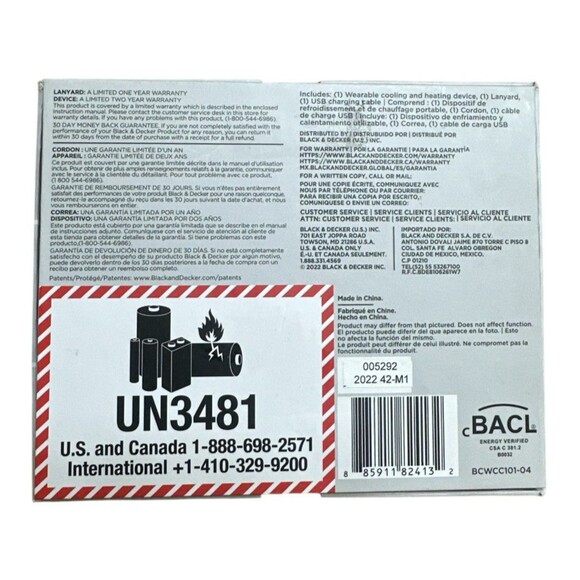 BLACK+DECKER Comfortpak Wearable Cooling and Heating Device BCWCC101-04 - Picture 2 of 6